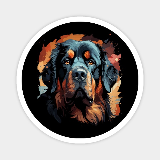 Patriotic Tibetan Mastiff Magnet by JH Mart